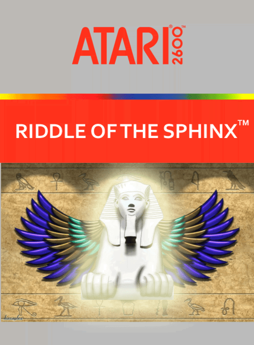 Riddle of the Sphinx box art for Atari 2600
